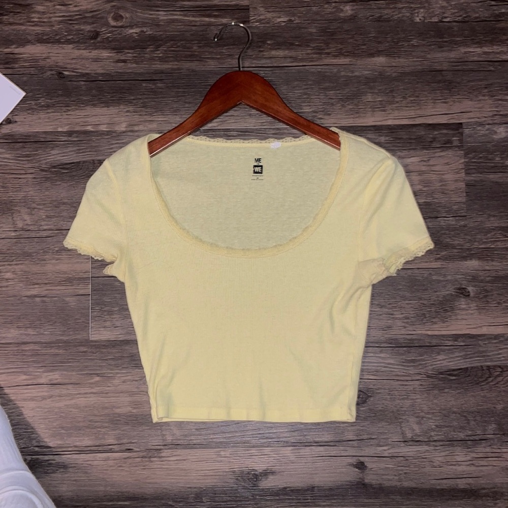 PacSun Ruffle Trim Scoop Neck